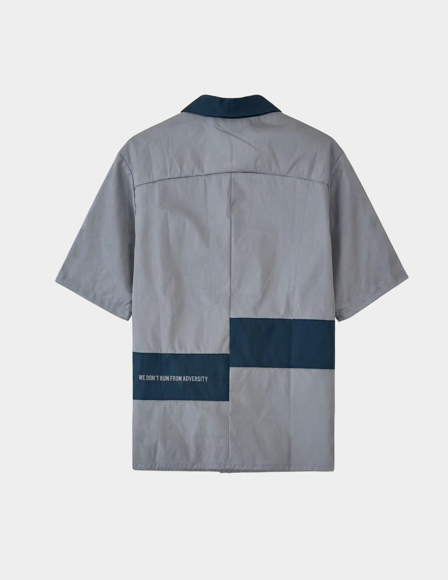 Block Ripstop S/S Shacket - Steel Blue
