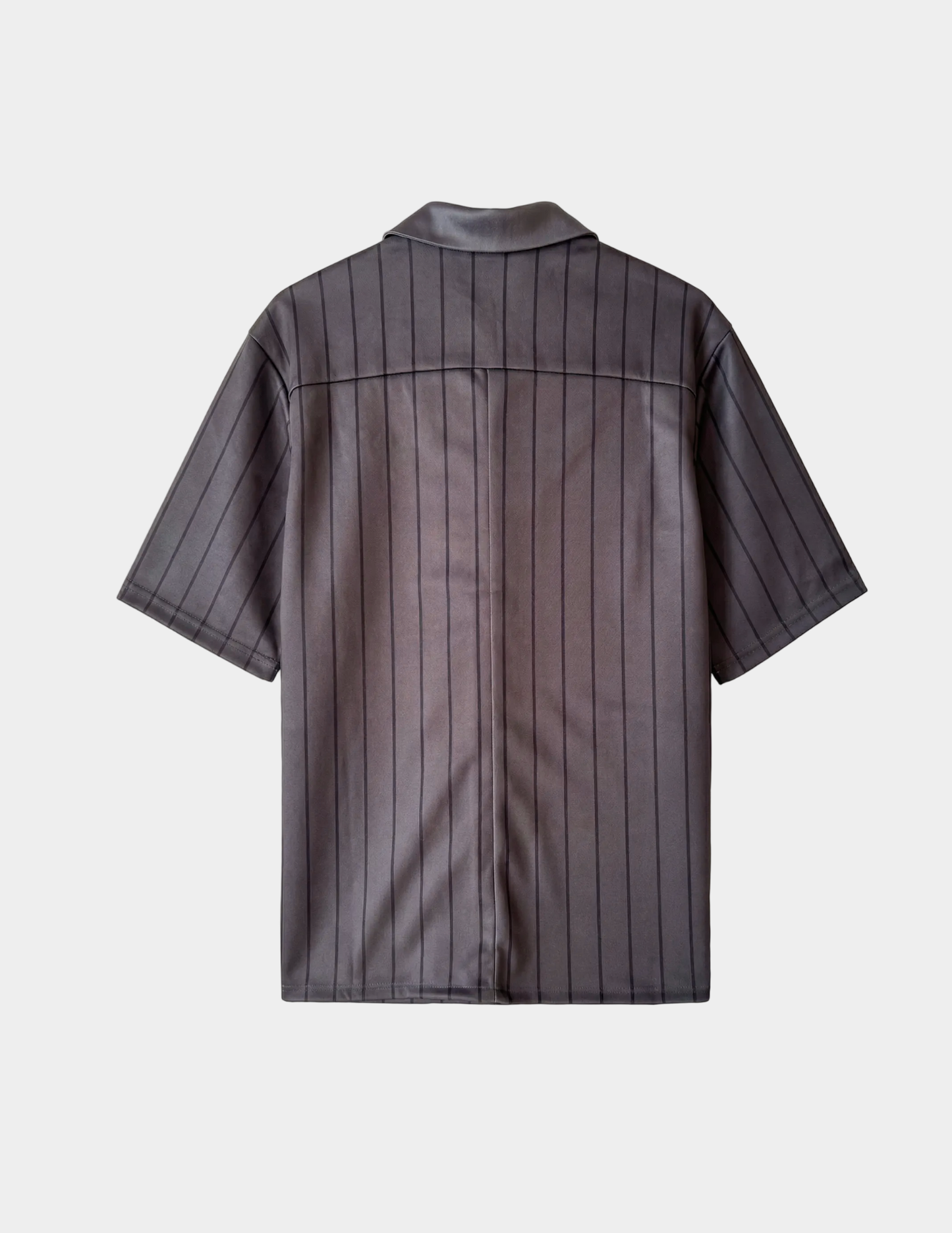 Bradley Pinstripe Shirt - Charcoal Grey