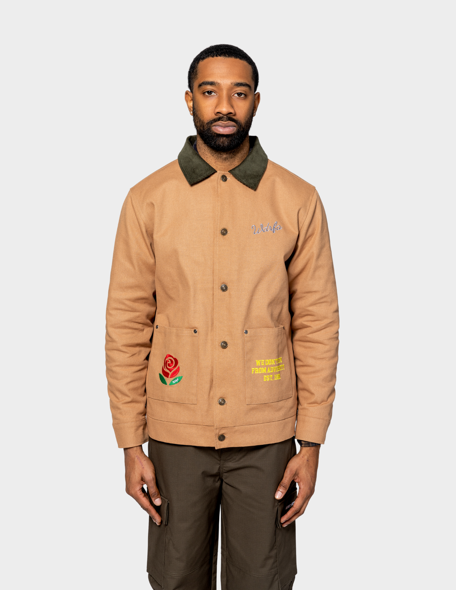 ジャケット・アウター Button Jacket Natural Duck Bridge St. Duck Canvas Coat - Wheat – We Don't Run From Adversity