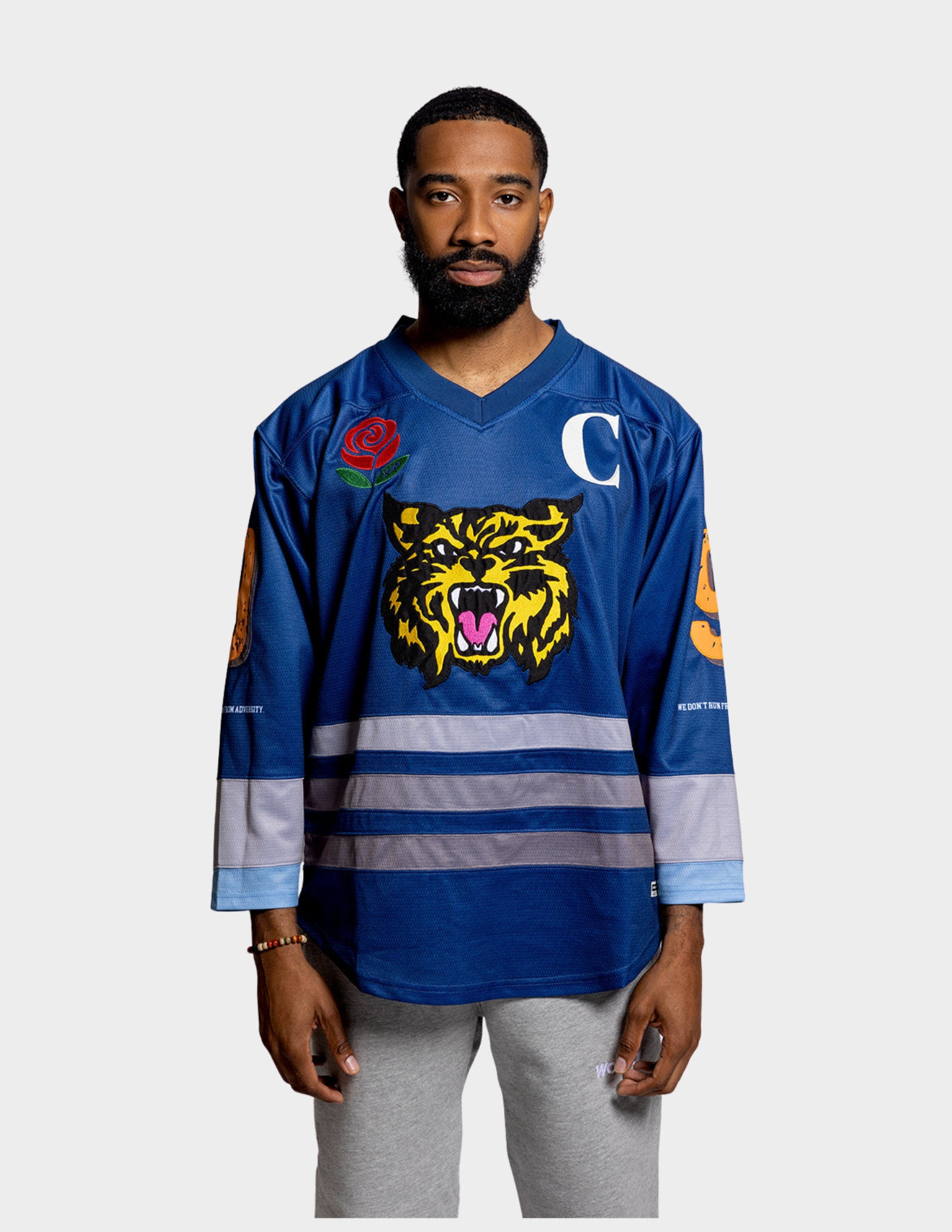 WDRFA Hockey Jersey Home (Blue) – We Don't Run From Adversity