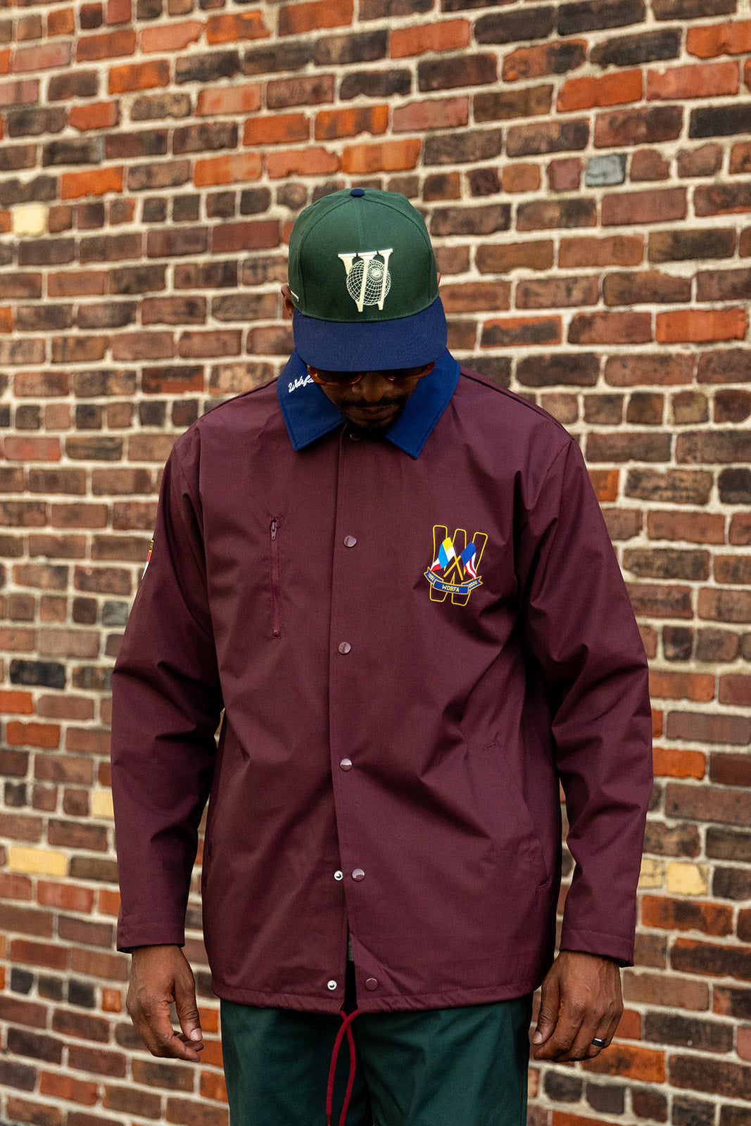 Washington Coaches Jacket - Maroon/Navy