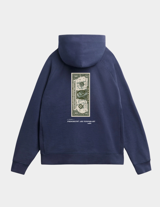 Presidents' Are Temporary Hoodie - Blue