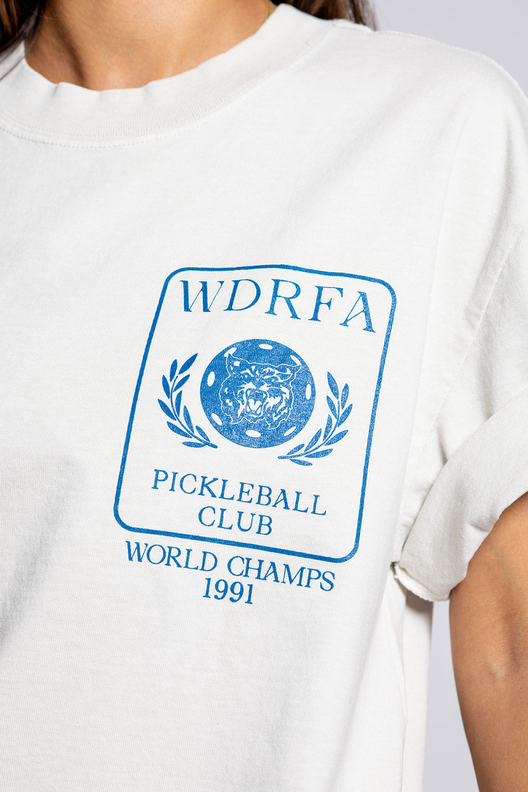 Pickleball World Champs Tee Cream