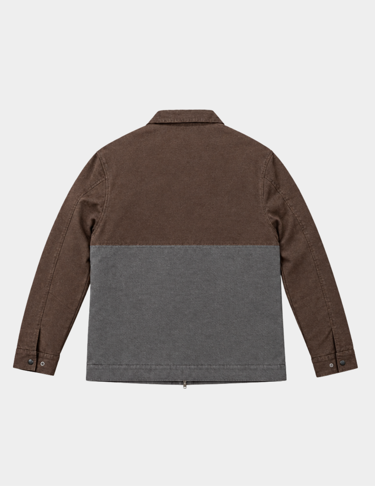 Apprentice Duck Canvas Work Jacket - Brown / Grey