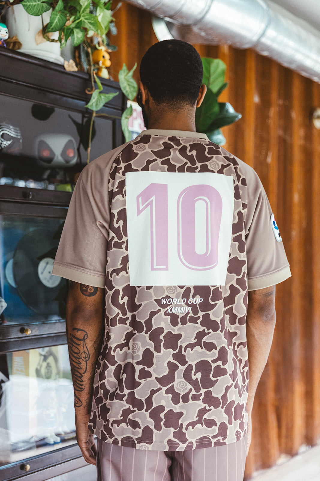 Camouflage Soccer Jersey - Brown