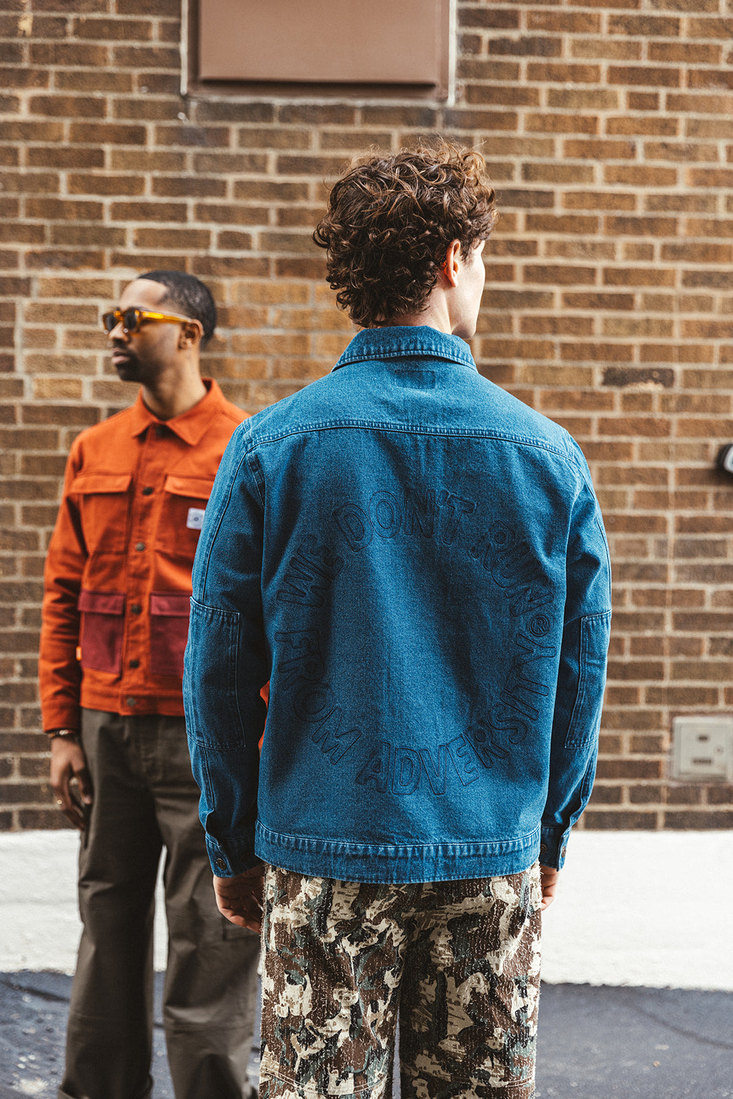 WDRFA Vintage 4-Pocket Denim Trucker Jacket - Blue