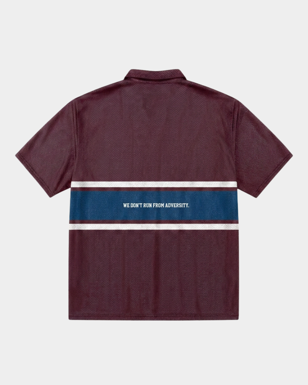 Mesh Reversible Pullover Shirt - Maroon