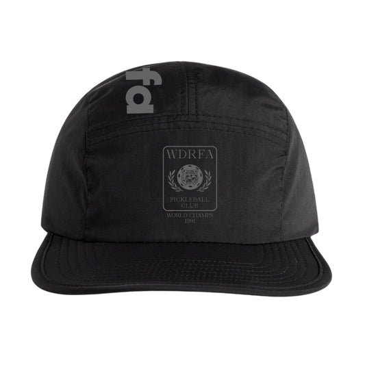 Pickleball 5-Panel Cap Black