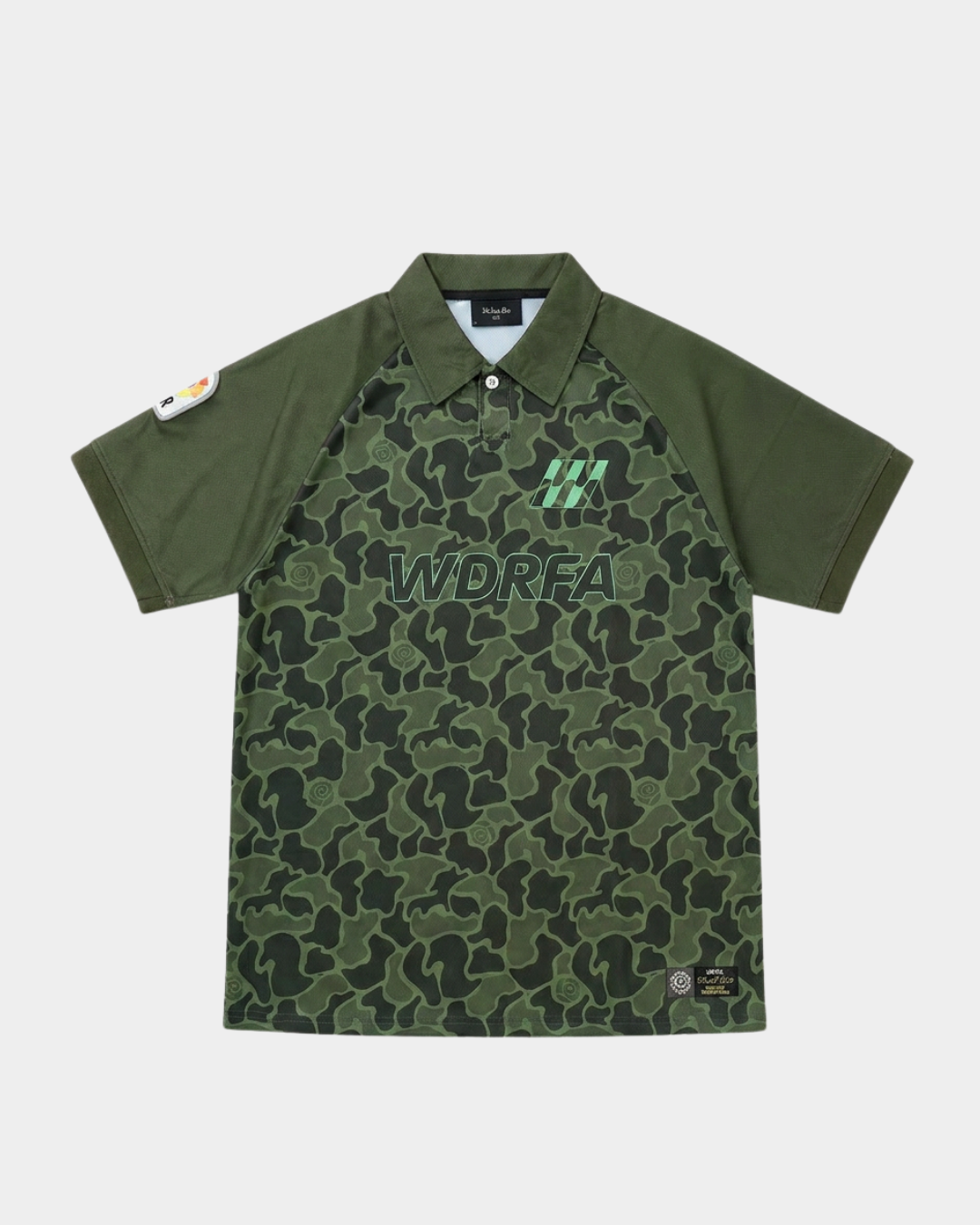 Camouflage Polo Soccer Jersey - Green
