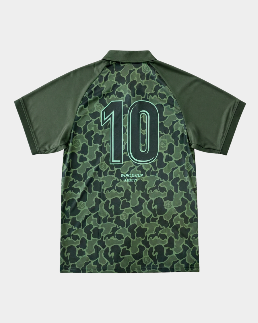 Camouflage Polo Soccer Jersey - Green