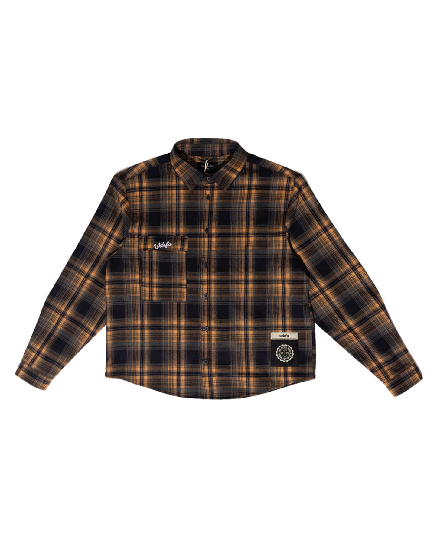 WDRFA Dress Oxford Flannel Shirt - Navy/Gold