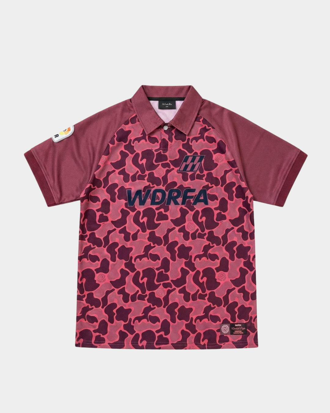 Camouflage Polo Soccer Jersey - Red