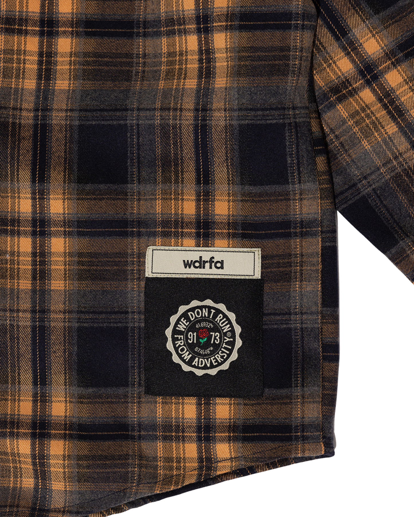 WDRFA Dress Oxford Flannel Shirt - Navy/Gold