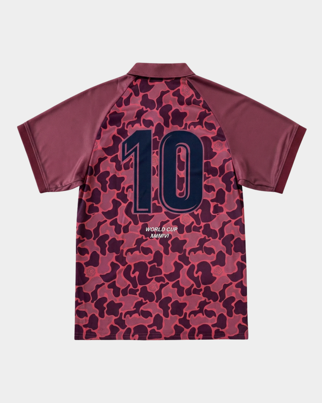 Camouflage Polo Soccer Jersey - Red