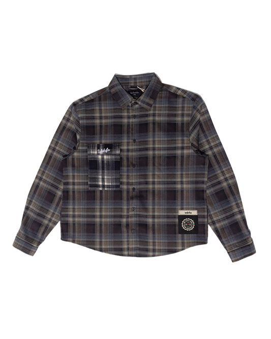 WDRFA Dress Oxford Flannel Shirt - Blue/Grey