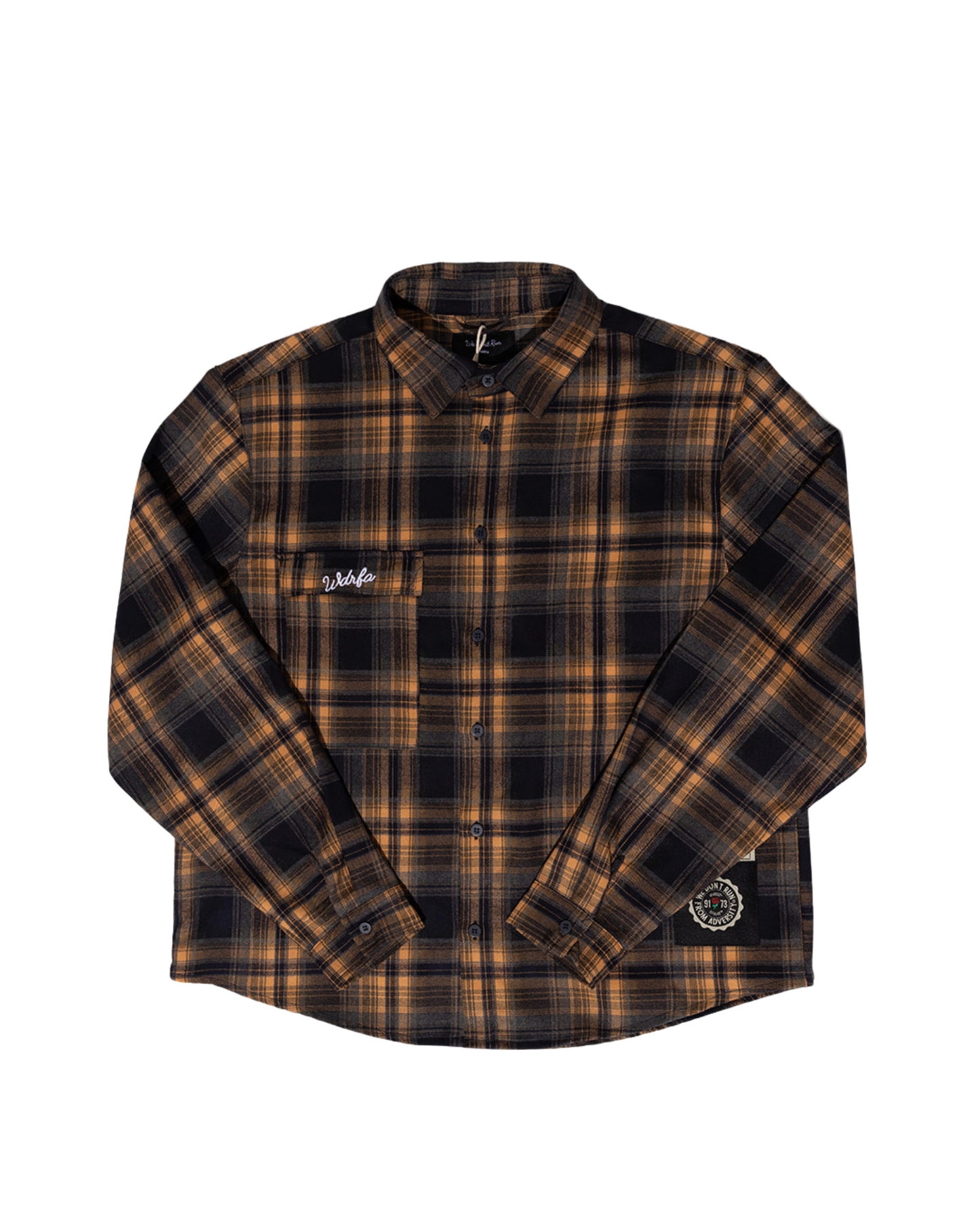 WDRFA Dress Oxford Flannel Shirt - Navy/Gold