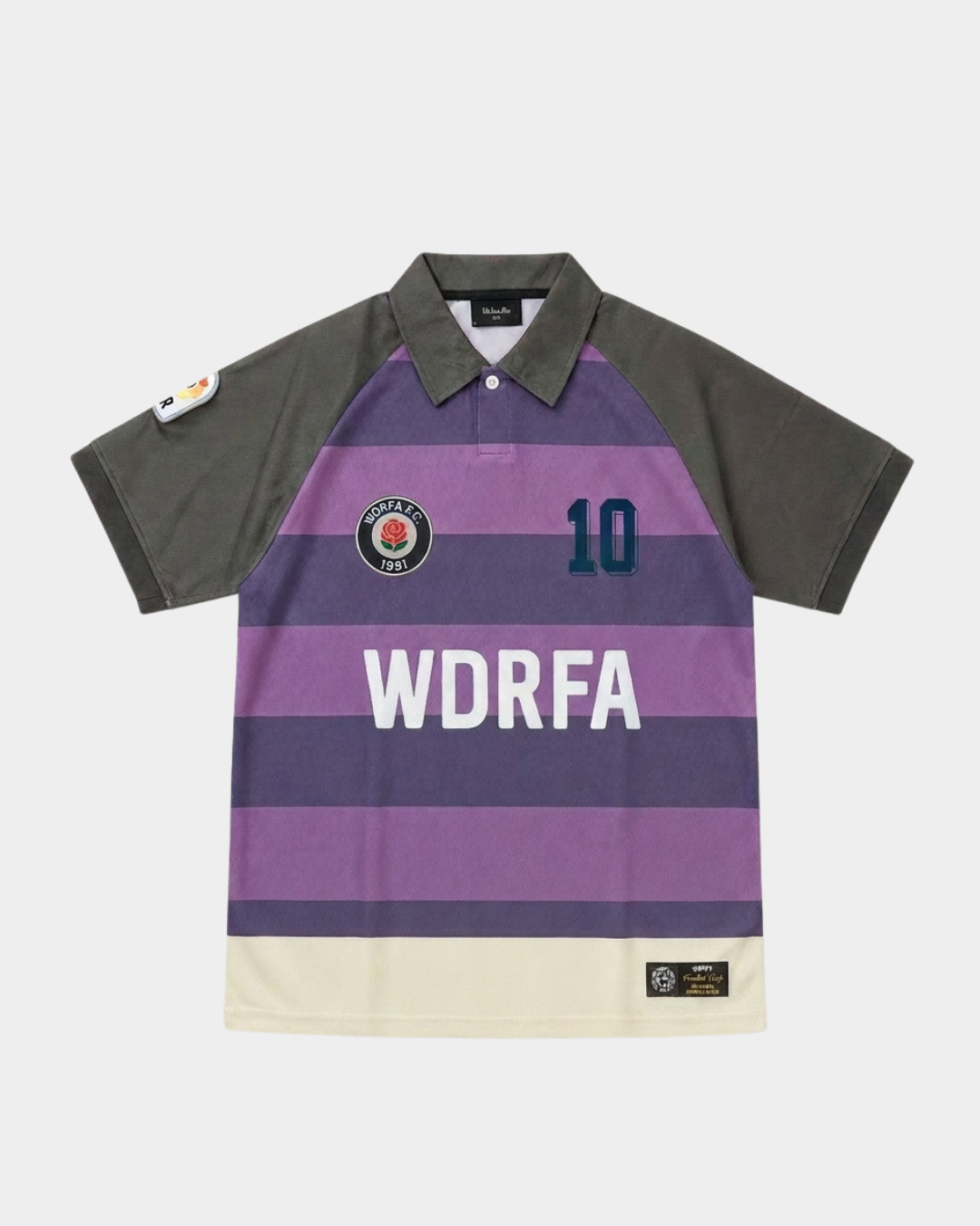 Stripes Polo Soccer Jersey - Lavender