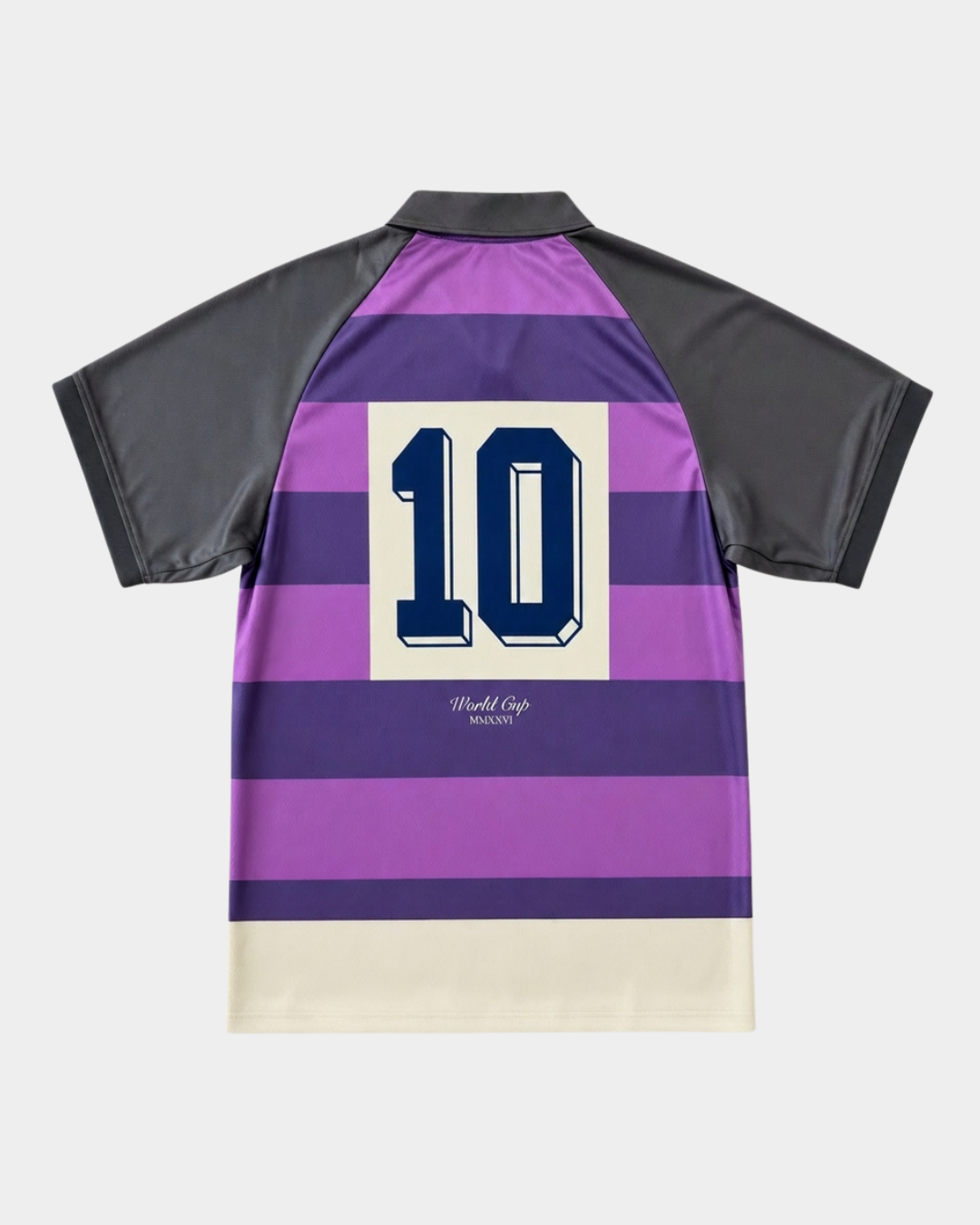 Stripes Polo Soccer Jersey - Lavender