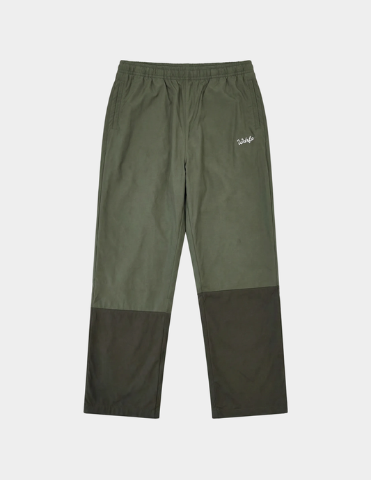 Block Ripstop Nylon Pant - Olive Green