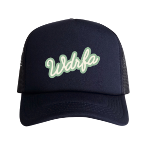 Script Trucker Cap Navy