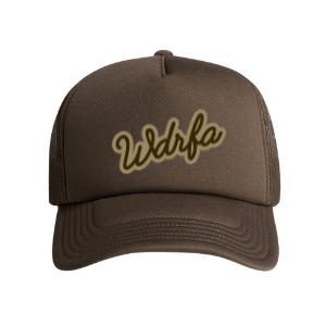 Script Trucker Cap Brown