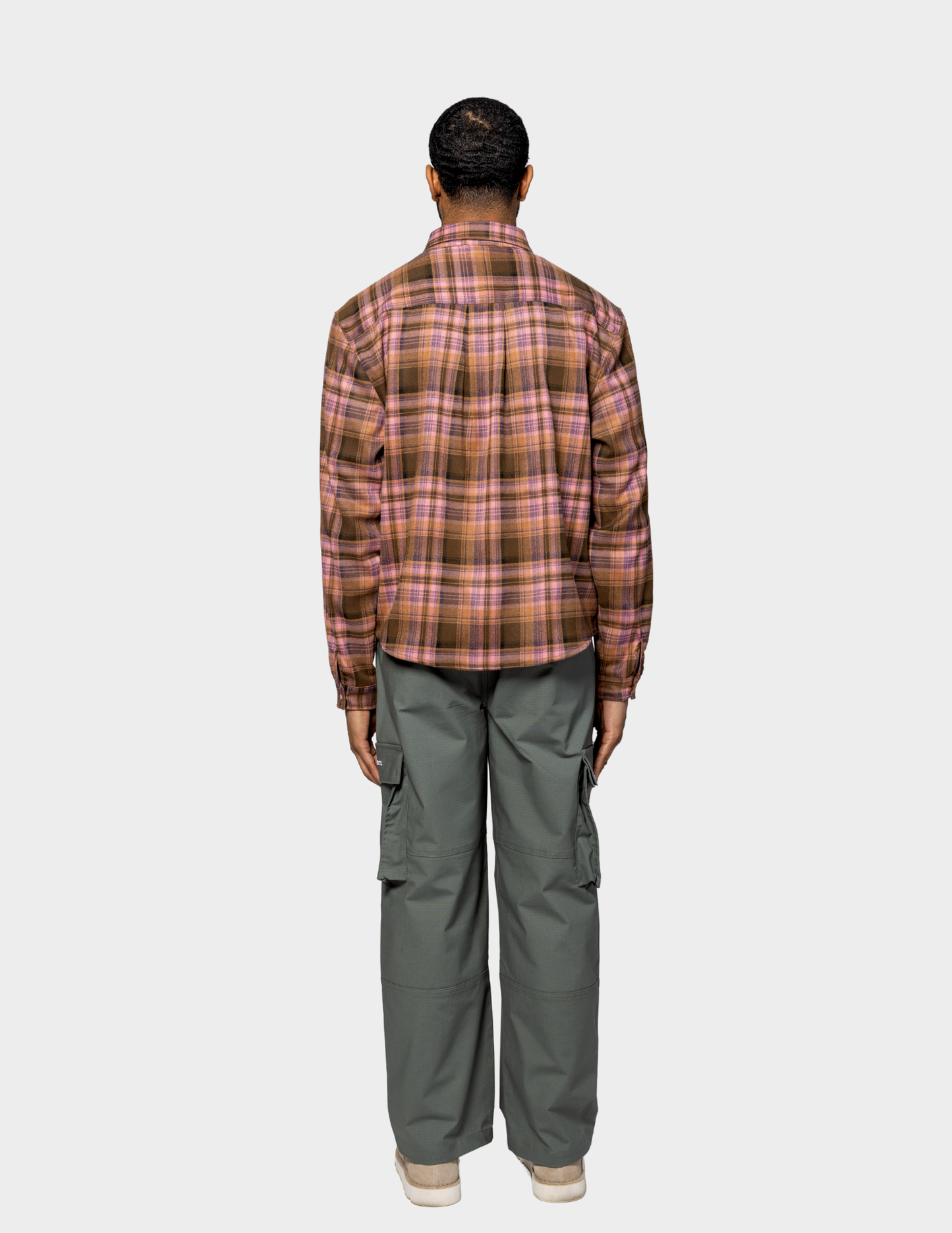 WDRFA Dress Oxford Flannel Shirt - Pink/Brown