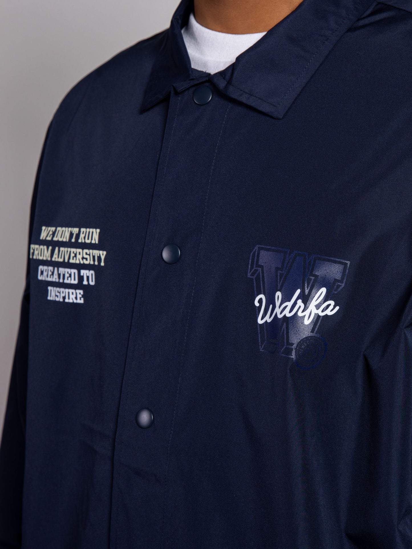 COACHES ATHLETIC DEPT JACKET - NAVY