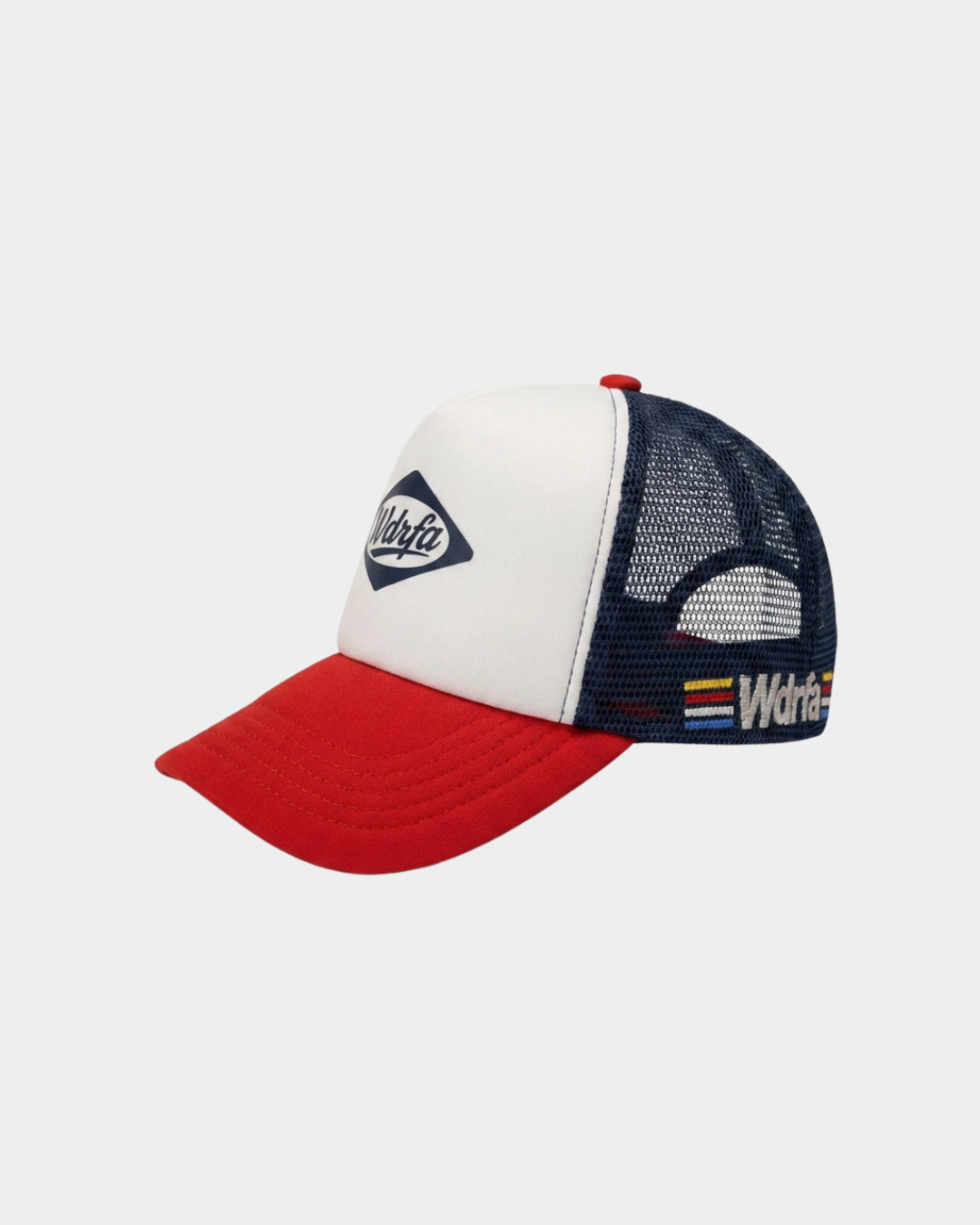 Retro Trucker Cap - White/Red