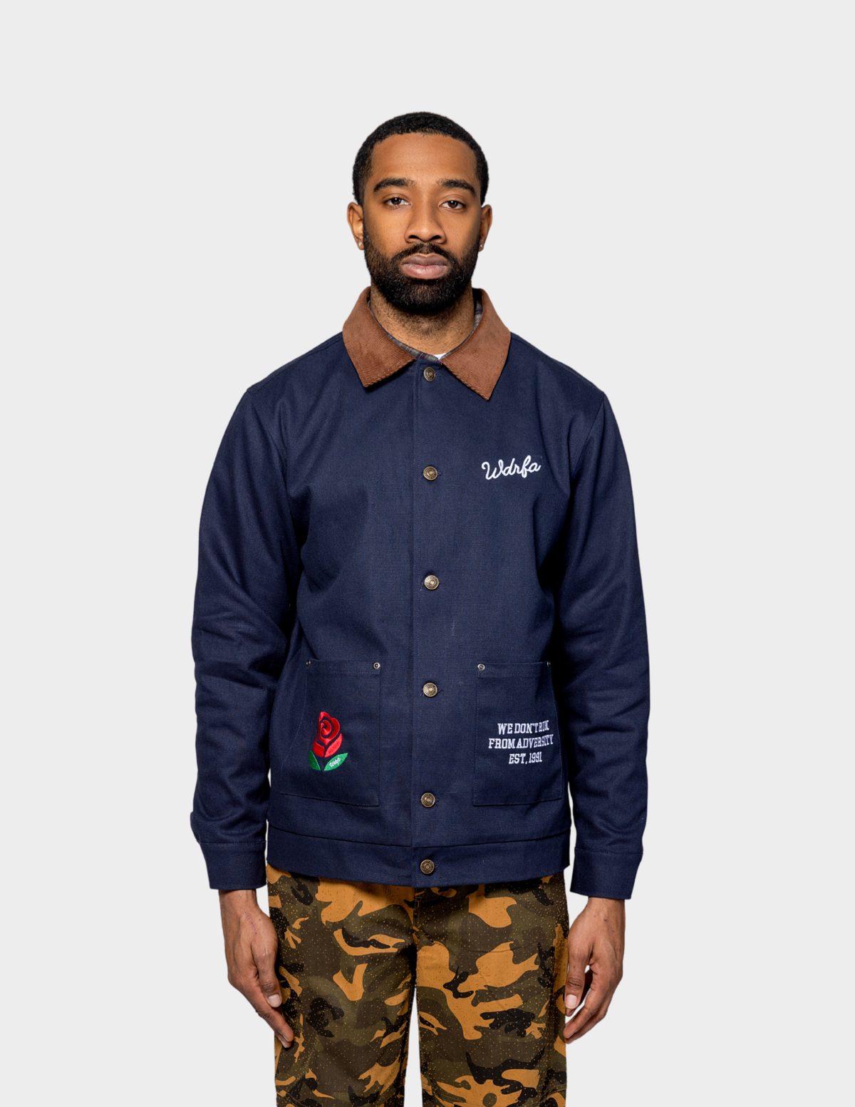 Bridge St. Duck Canvas Coat - Navy – We Don't Run From Adversity