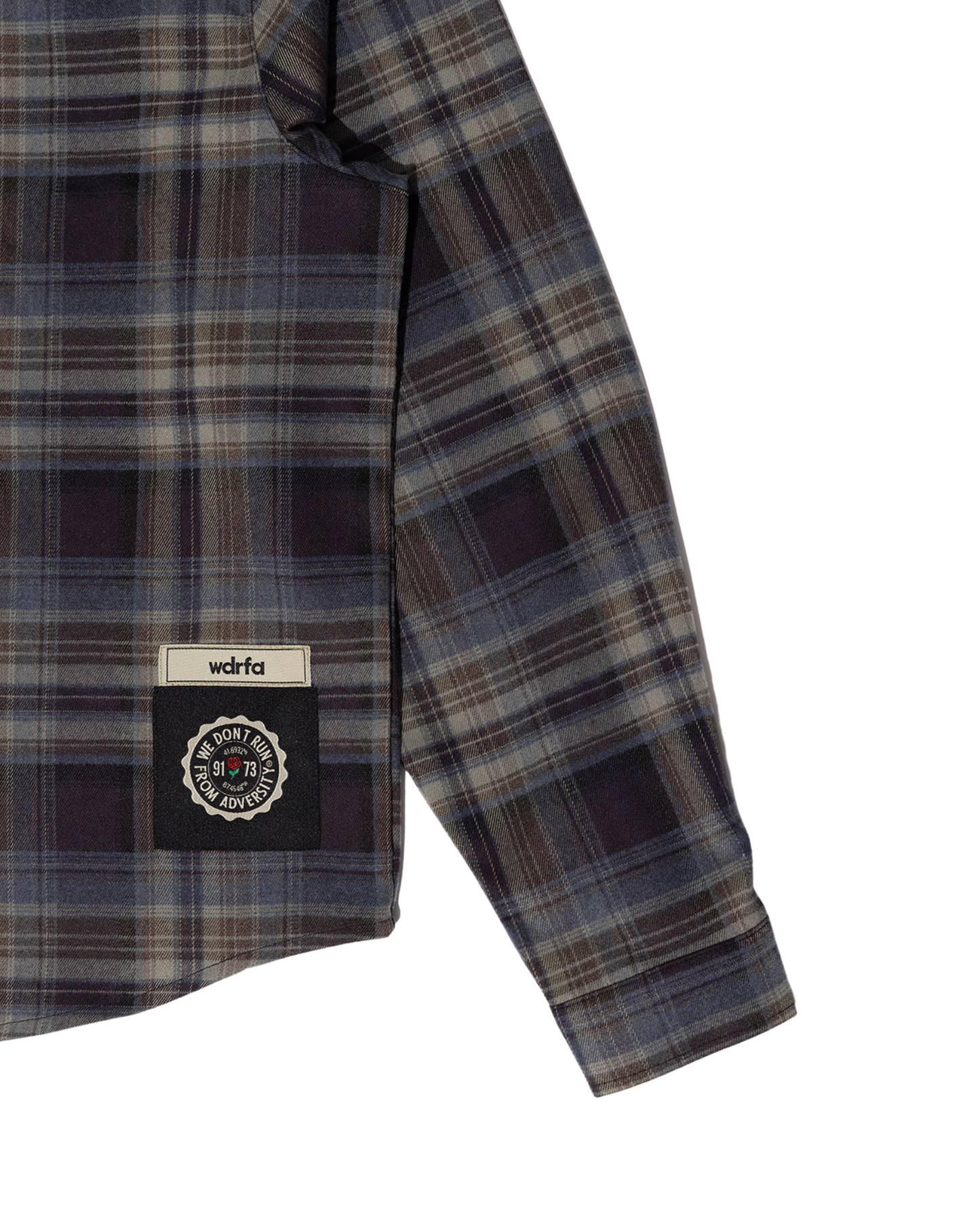 WDRFA Dress Oxford Flannel Shirt - Blue/Grey