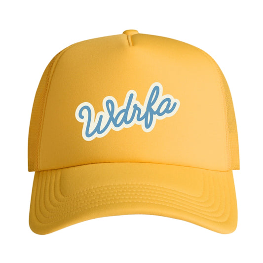 Script Trucker Cap Yellow