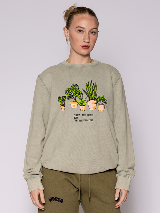 Plant the Seeds Crewneck Sage
