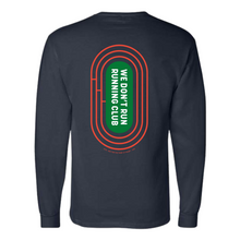 Load image into Gallery viewer, IT&#39;S NOT A SPRINT RUN CLUB L/S TEE - NAVY