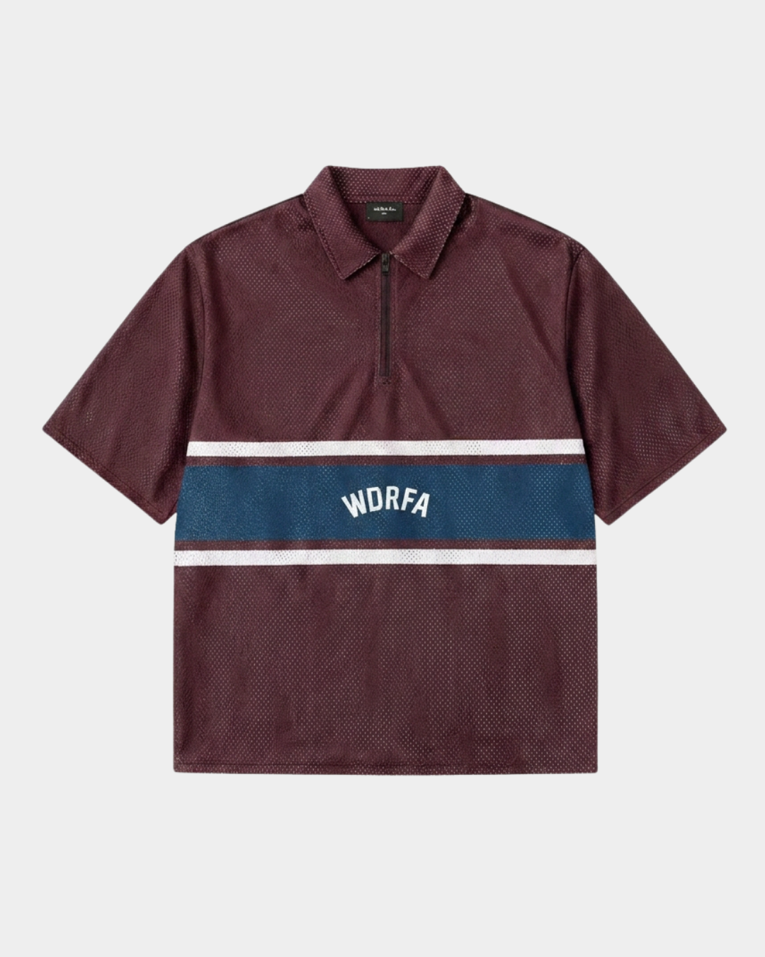 Mesh Reversible Pullover Shirt - Maroon