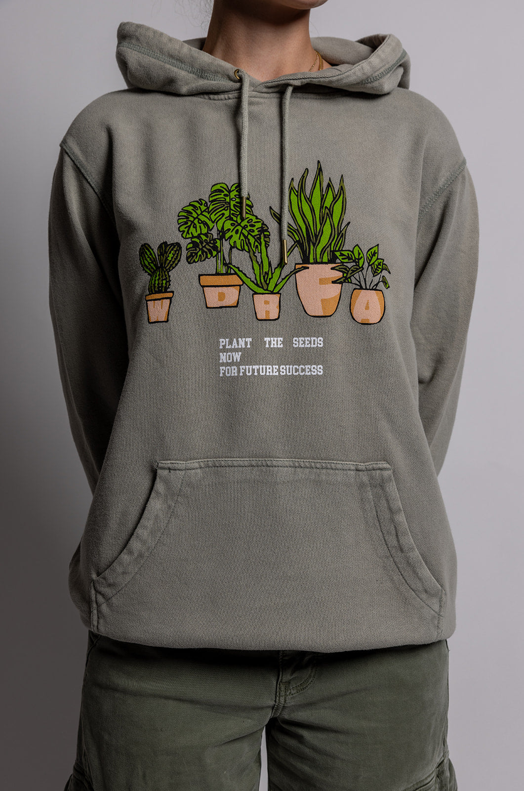 Plant the Seeds Hoodie Sage