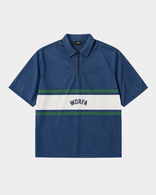Mesh Reversible Pullover Shirt - Navy