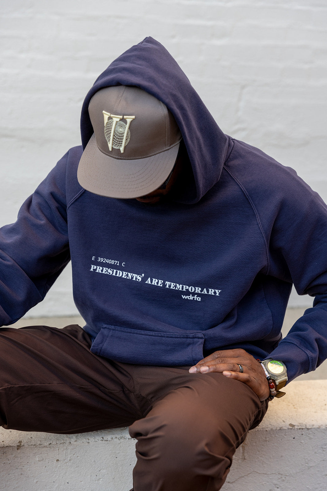 Presidents' Are Temporary Hoodie - Blue