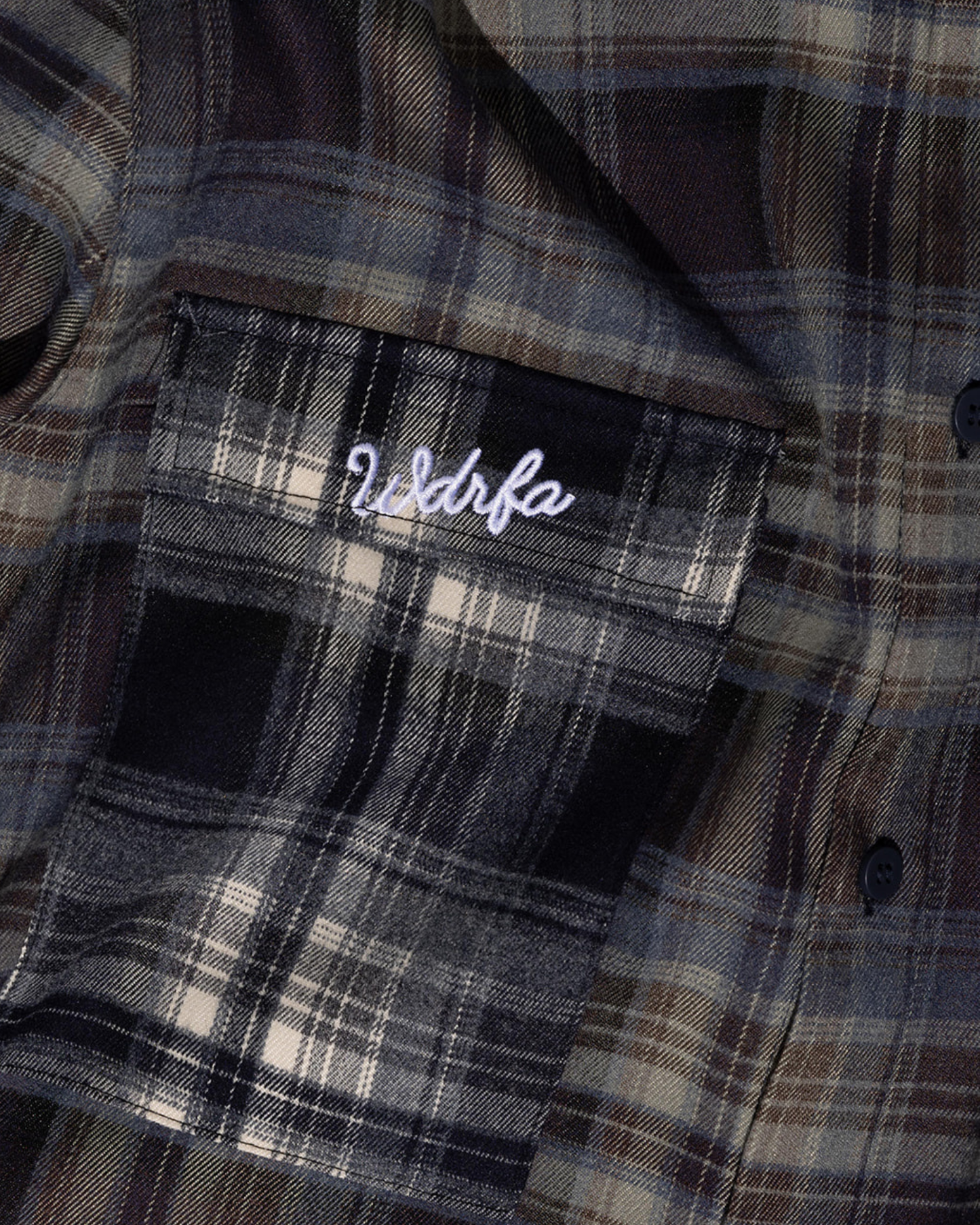 WDRFA Dress Oxford Flannel Shirt - Blue/Grey