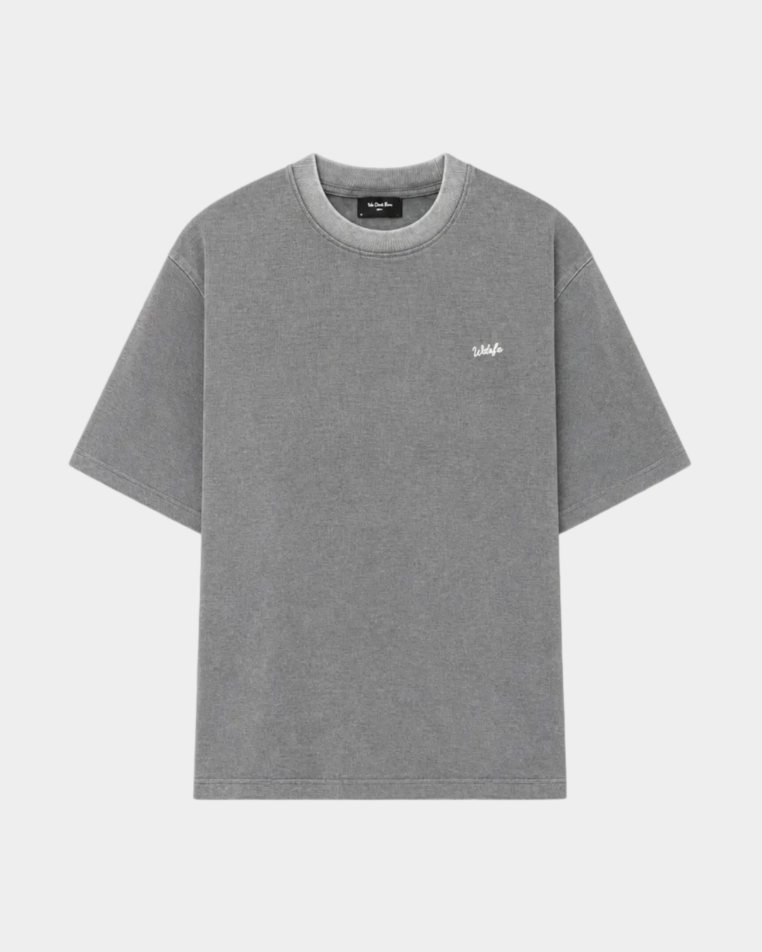 Script Waffle Tee Grey