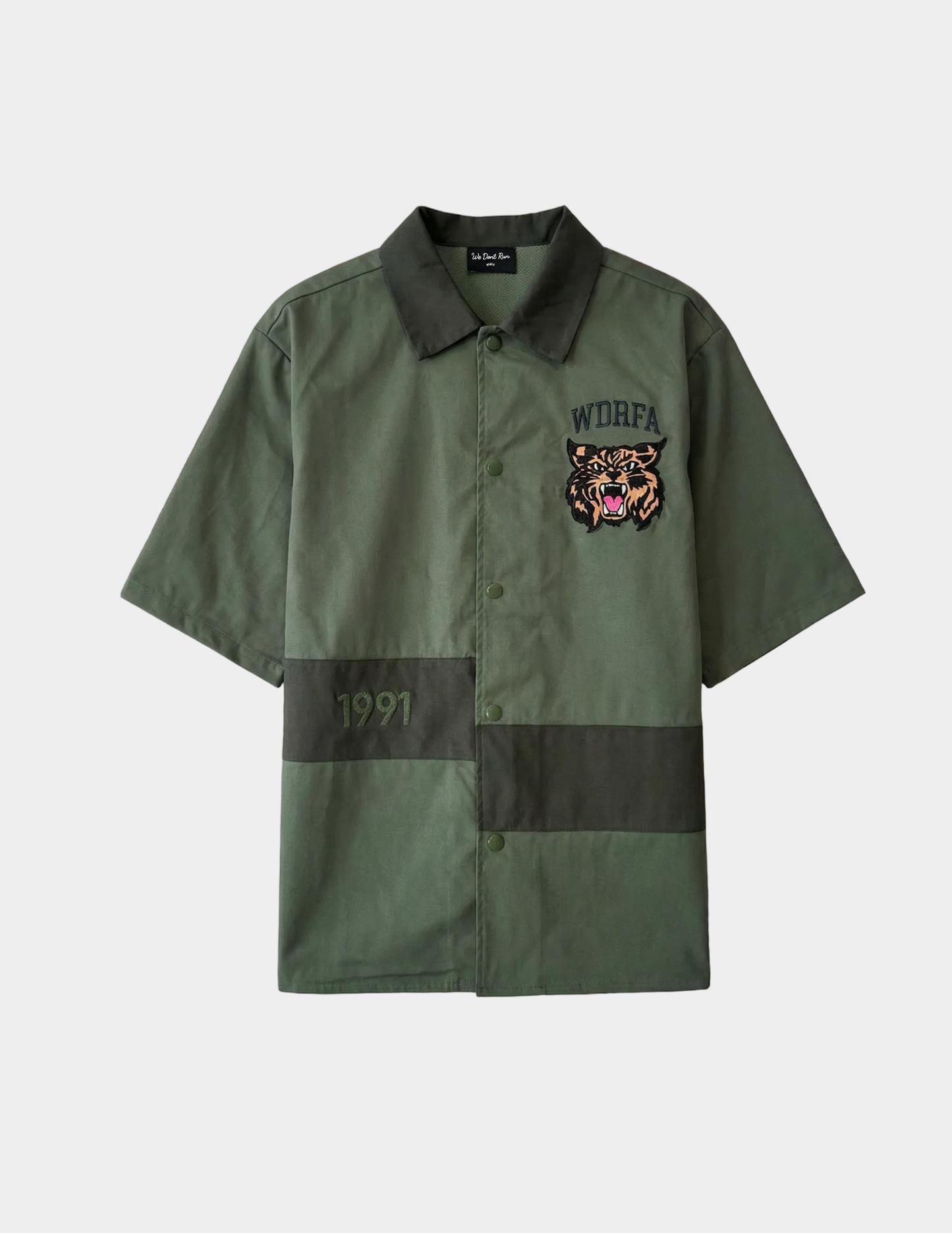 Block Ripstop S/S Shacket - Olive Green