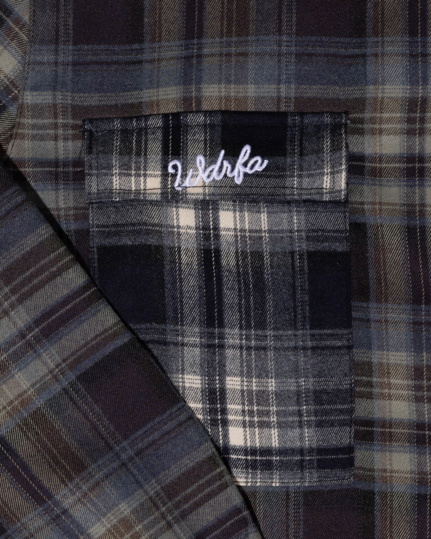 WDRFA Dress Oxford Flannel Shirt - Blue/Grey