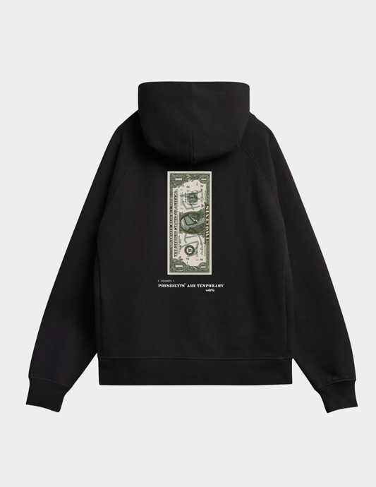 Presidents' Are Temporary Hoodie - Black