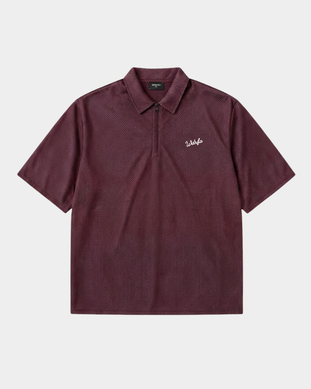 Mesh Reversible Pullover Shirt - Maroon