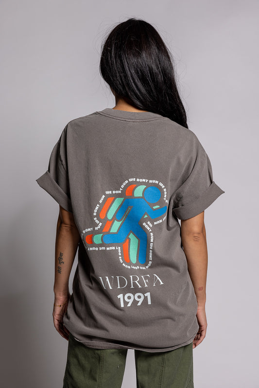 We Run Indy Tee Washed Grey