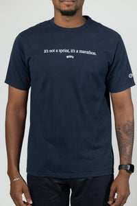 IT'S NOT A SPRINT RUN CLUB TEE - NAVY