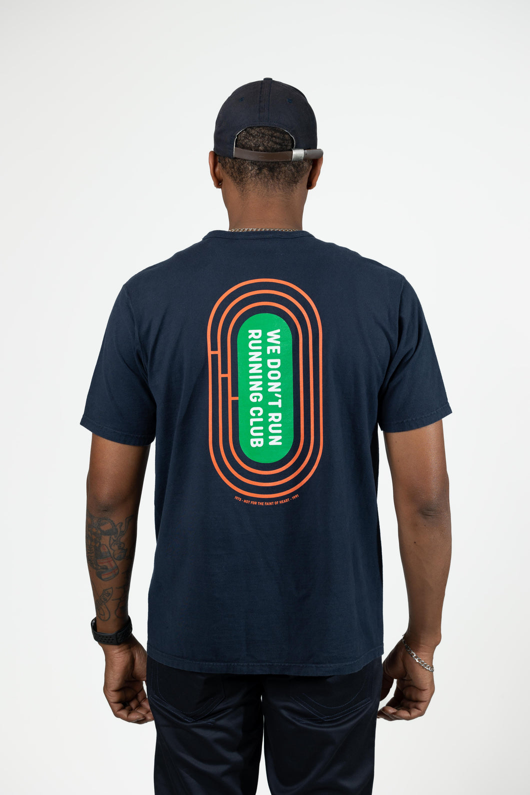 IT'S NOT A SPRINT RUN CLUB TEE - NAVY