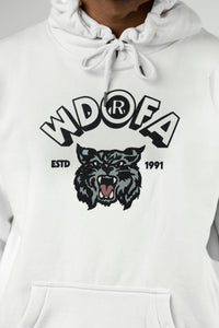 WILDCAT CARTOON HOODIE - CREAM