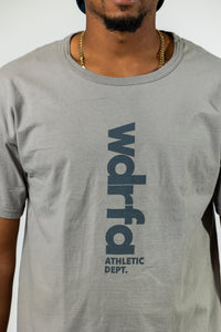 ATHLETIC DEPT. LOGO S/S TEE - GREY