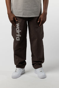 wdrfa NYLON PANT - BROWN
