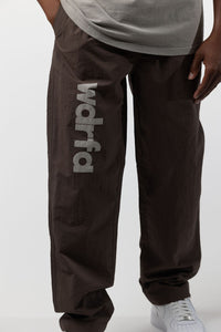 wdrfa NYLON PANT - BROWN